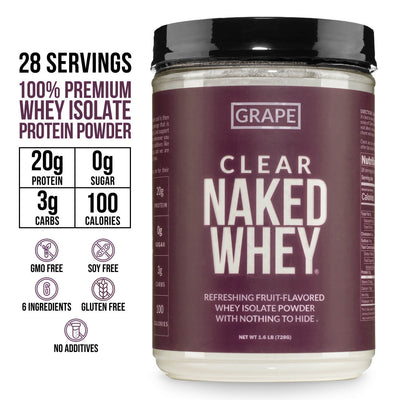 Aislado de proteína de suero de uva | Clear Naked Whey