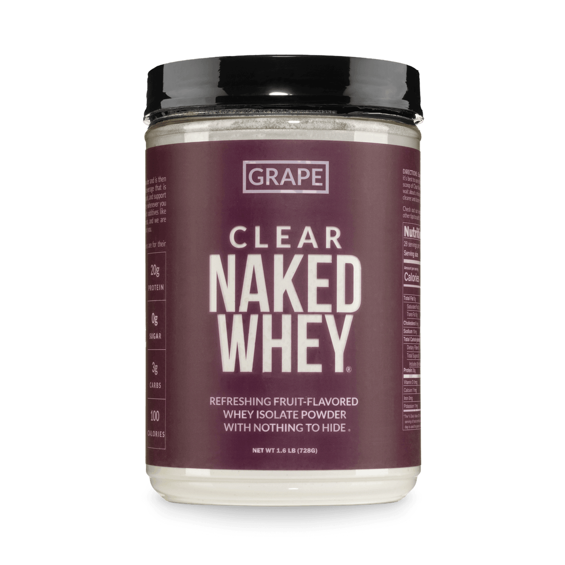 Aislado de proteína de suero de uva | Clear Naked Whey