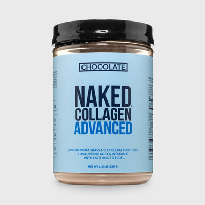 Chocolate Collagen Peptides with Hyaluronic Acid | Naked Collagen Advanced - 1.3 LB