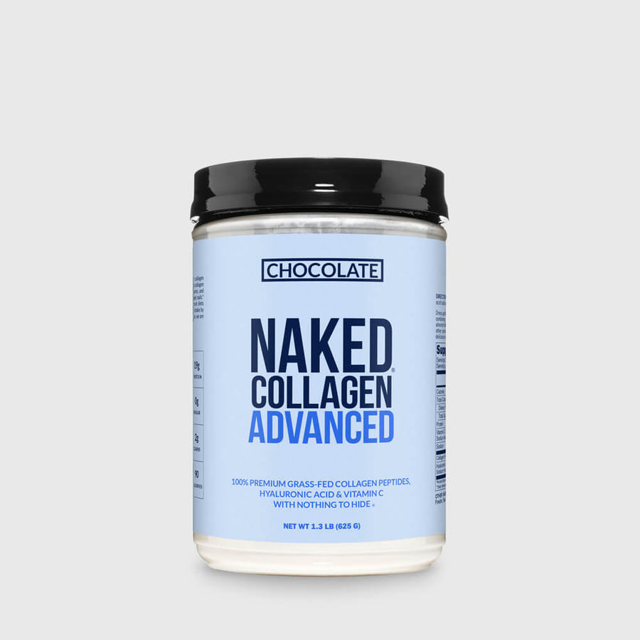 Chocolate Collagen Peptides with Hyaluronic Acid | Naked Collagen Advanced - 1.3 LB