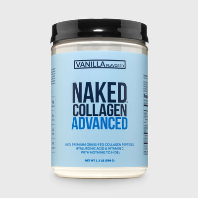 Vanilla Collagen Peptides with Hyaluronic Acid | Naked Collagen Advanced - 1.3 LB