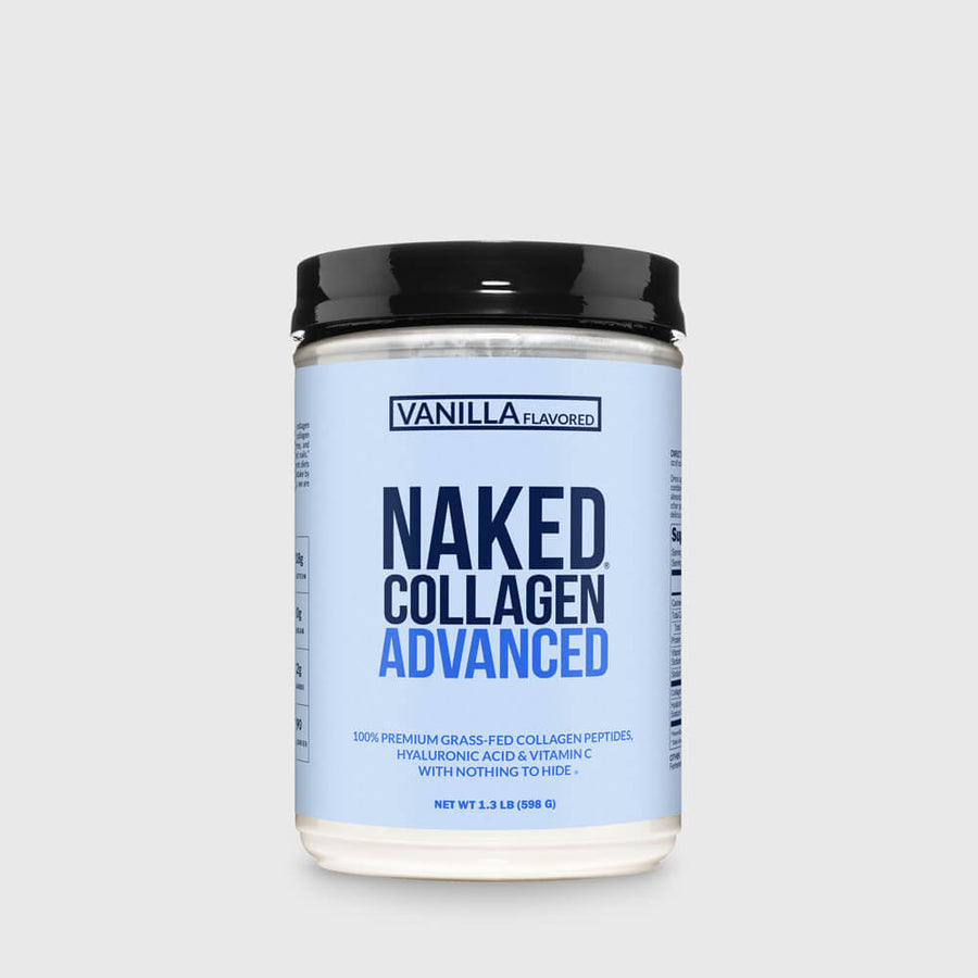Vanilla Collagen Peptides with Hyaluronic Acid | Naked Collagen Advanced - 1.3 LB