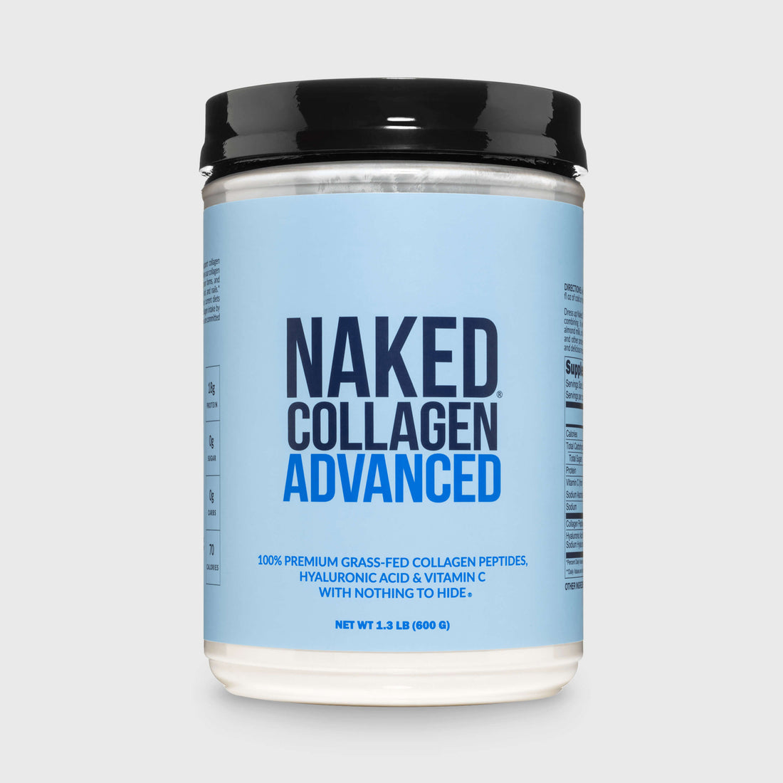 Collagen Peptides with Hyaluronic Acid | Naked Collagen Advanced - 1.3 LB