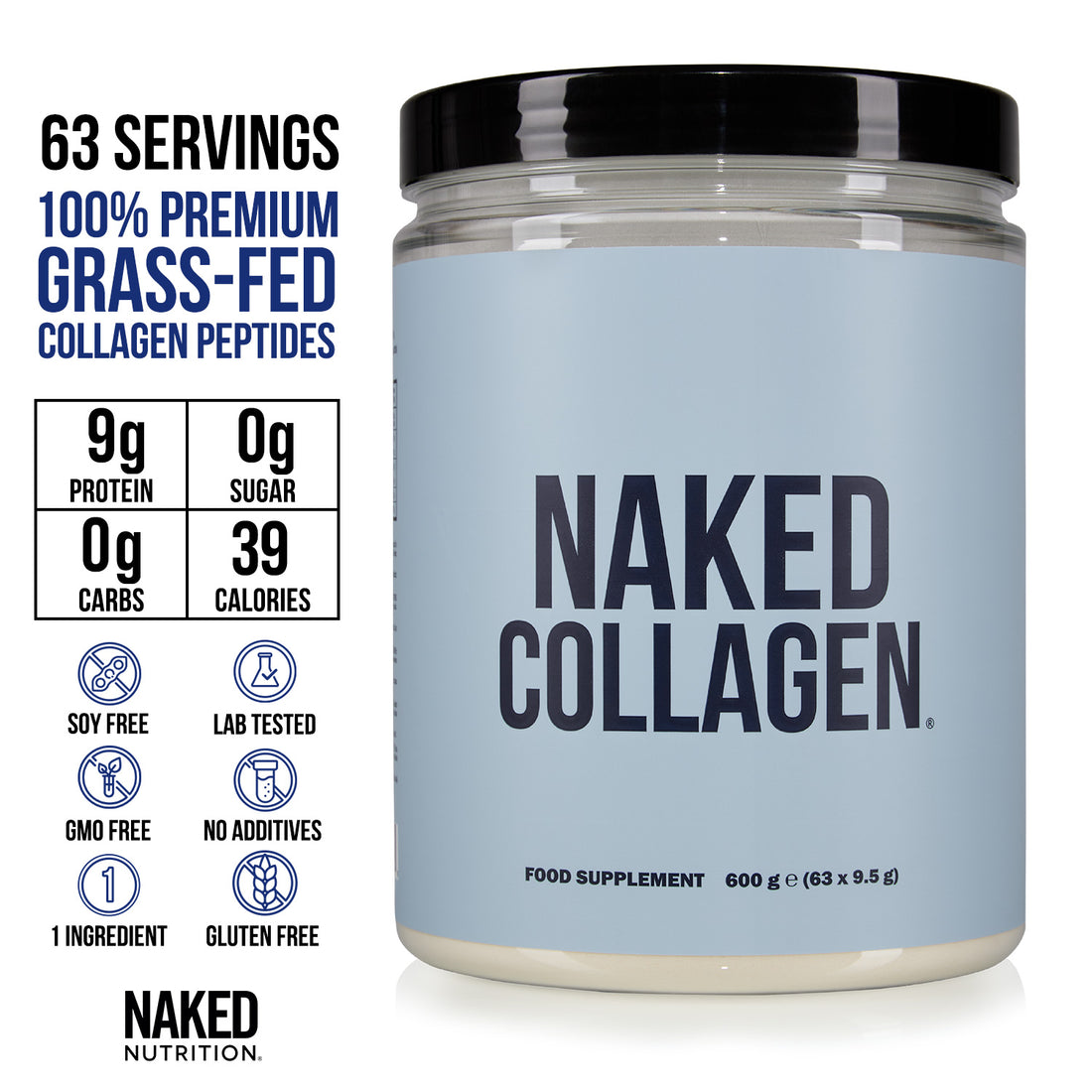 Collagen Peptides Protein | Naked Collagen - 600g