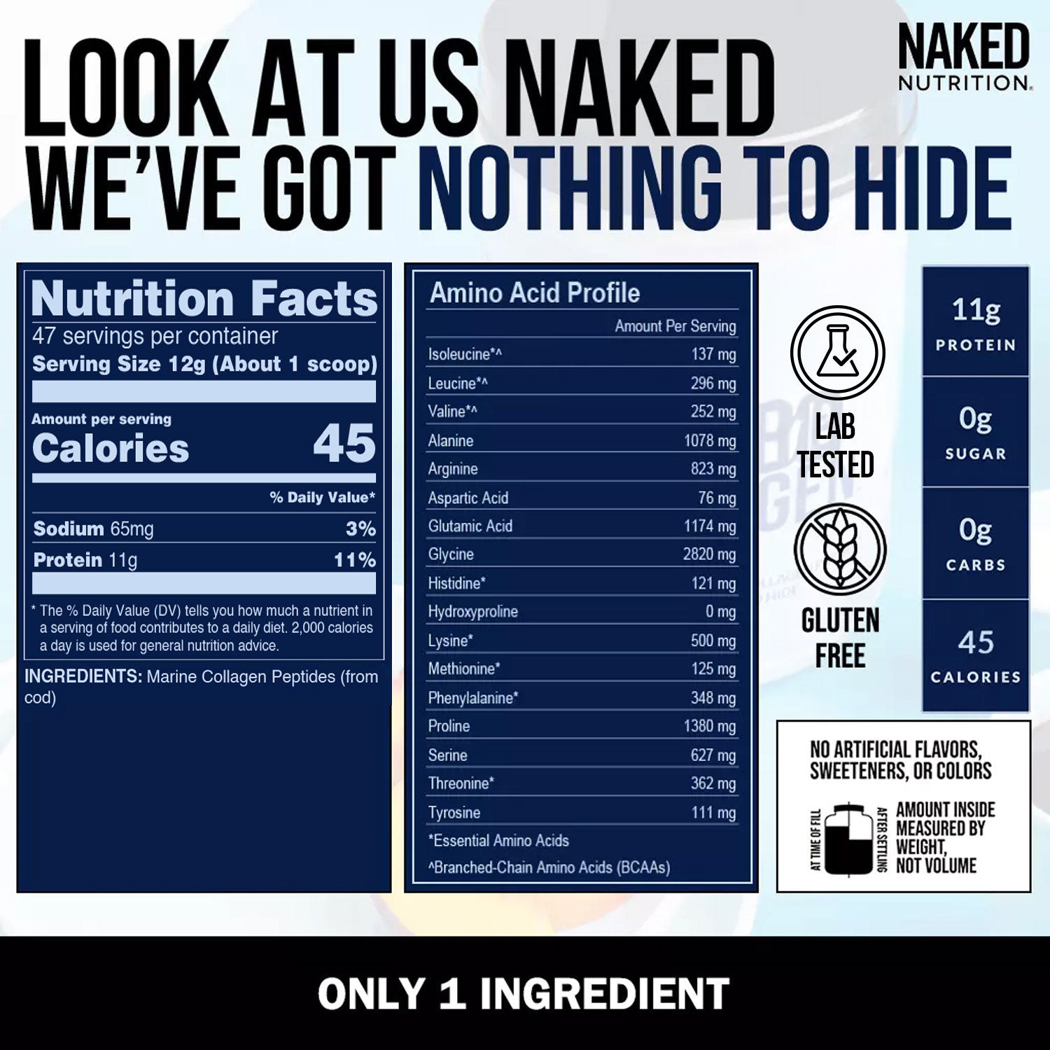 Marine Collagen Peptides Protein Powder | Naked Marine Collagen - Image 5