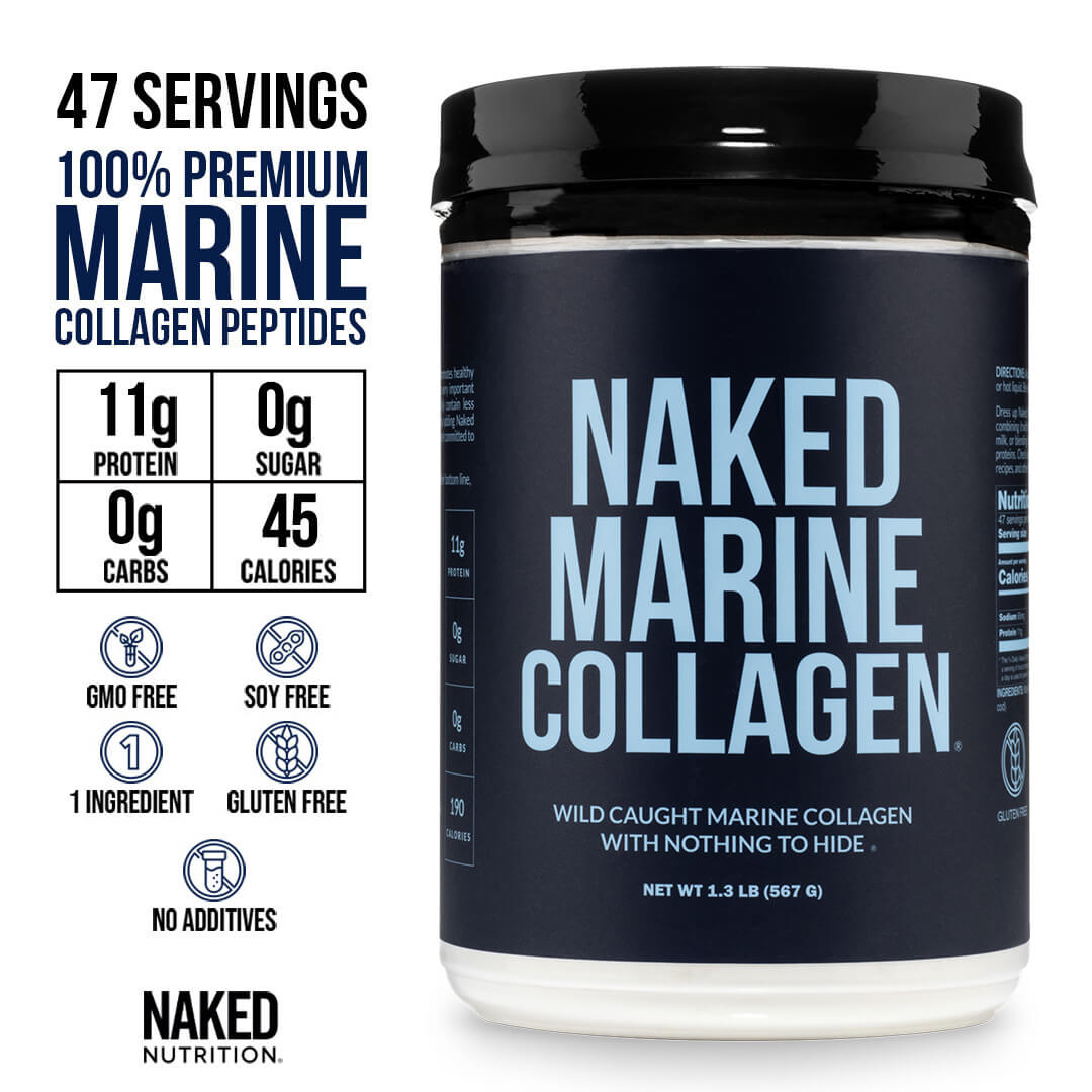 Marine Collagen Peptides Protein Powder | Naked Marine Collagen