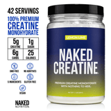 Monohidrato de creatina en polvo con sabor a limón y lima | Naked Creatine - 1,1 lb