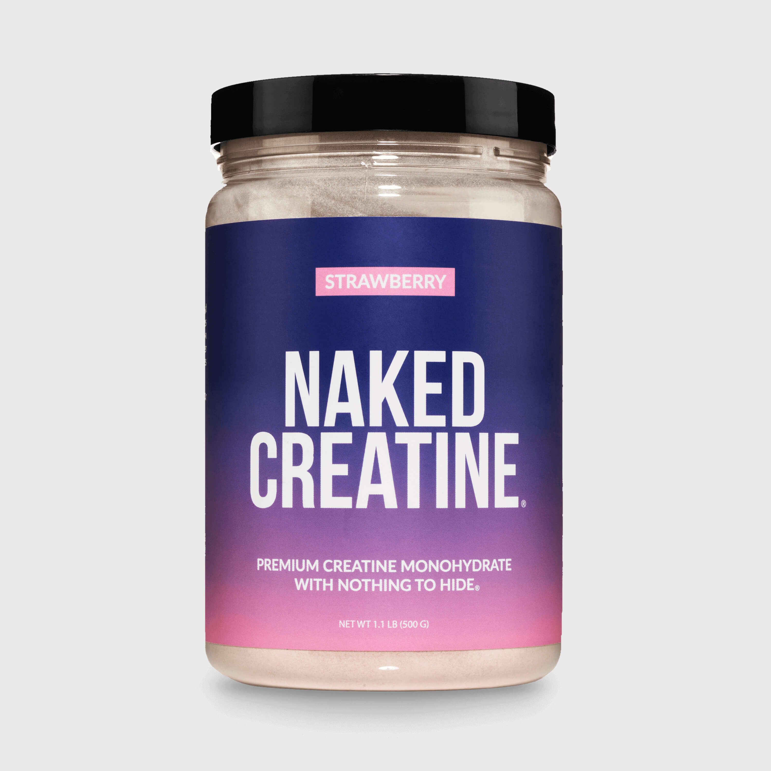 Strawberry Creatine Monohydrate Powder | Naked Creatine - 1.1LB Strawberry Creatine Monohydrate Powder | Naked Creatine - 1.1LB