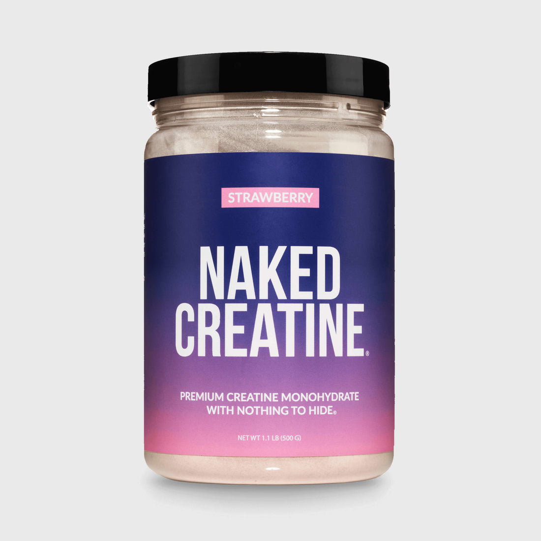 Strawberry Creatine Monohydrate Powder | Naked Creatine - 1.1LB