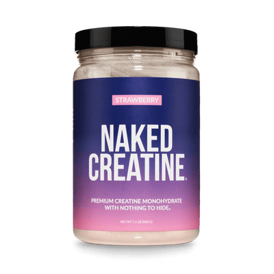 Monohidrato de creatina en polvo con sabor a fresa | Naked Creatine - 1,1 lb