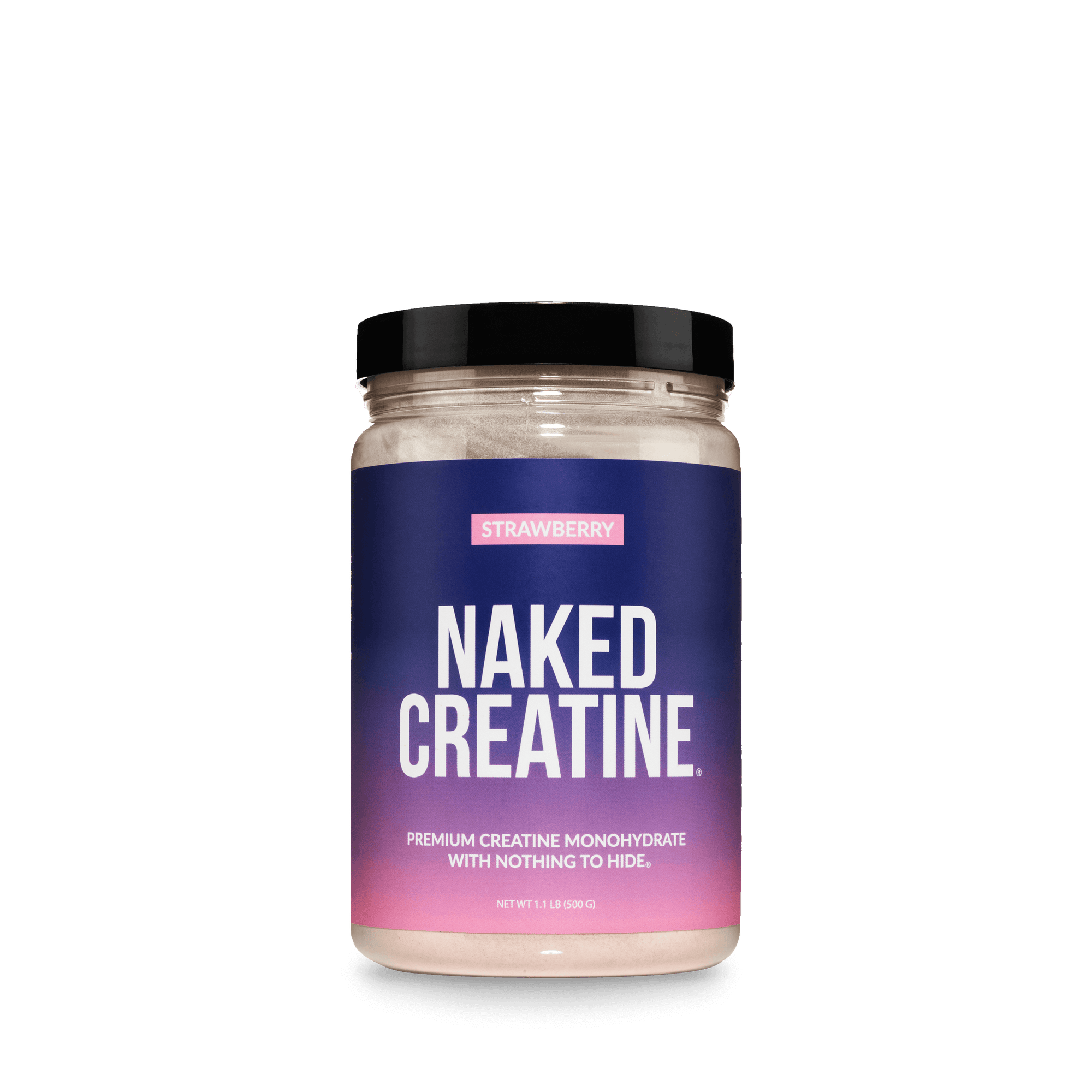 Strawberry Creatine Monohydrate Powder | Naked Creatine - 1.1LB