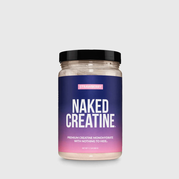 Monohidrato de creatina en polvo con sabor a fresa | Naked Creatine - 1,1 lb