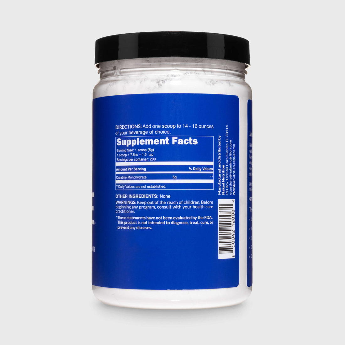 Creatine Monohydrate Powder | Naked Creatine - 1.1LB