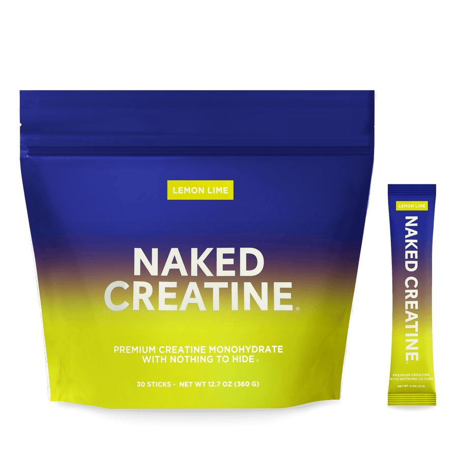 Lemon Lime Creatine Travel Packs | Naked Creatine - 30 Servings