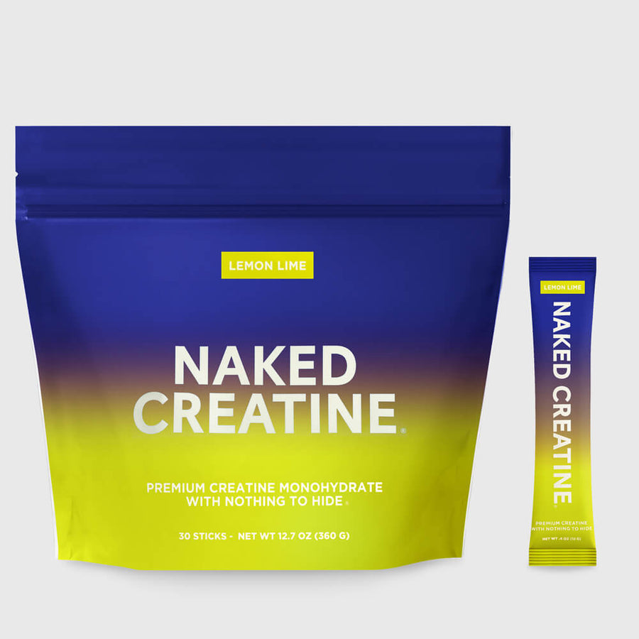 Lemon Lime Creatine Travel Packs | Naked Creatine - 30 Servings