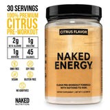 Citrus Pre Workout Supplement | Naked Energy - 30 Servings