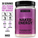 Suplemento preentrenamiento Fruit Punch | Naked Energy - 30 porciones