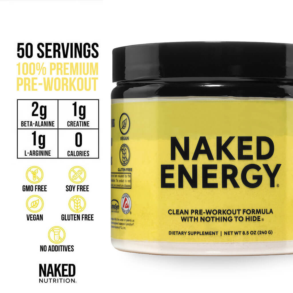 Suplemento pre-entrenamiento | Naked Energy - 50 porciones