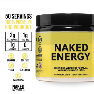 Suplemento pre-entrenamiento | Naked Energy - 50 porciones