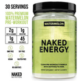 Suplemento preentrenamiento con cítricos | Naked Energy - 30 porciones