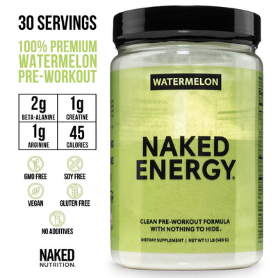 Suplemento preentrenamiento con cítricos | Naked Energy - 30 porciones
