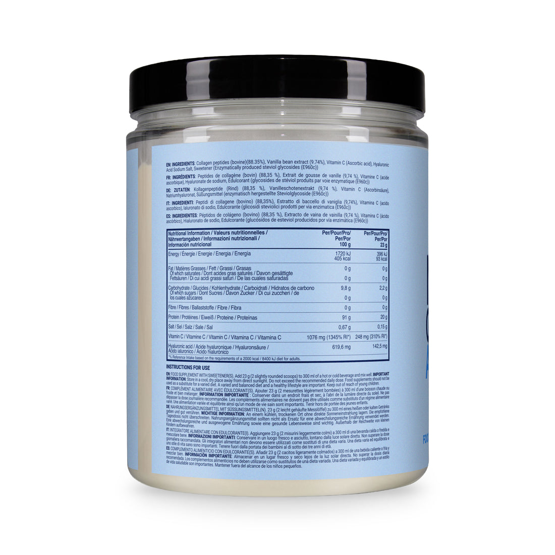 Vanilla Collagen Peptides with Hyaluronic Acid | Naked Collagen Advanced - 600g