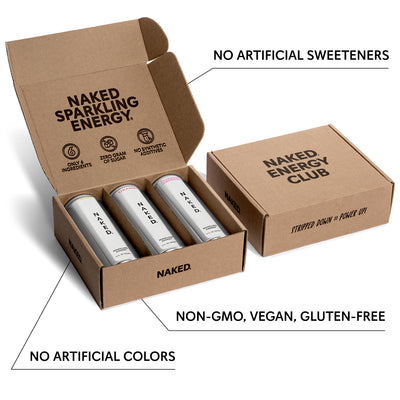 NAKED Sparkling Energy 3-Pack Variety
