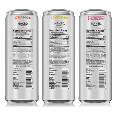 Sparkling Energy Sample Kits | Naked Sparkling Energy Drinks - Sample Kits