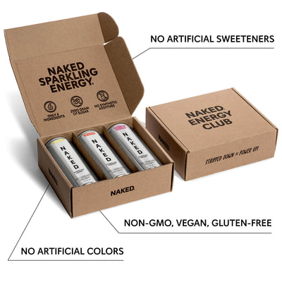 Kits de Muestra de Energía Espumosa | Bebidas Energéticas Espumosas Naked - Kits de Muestra