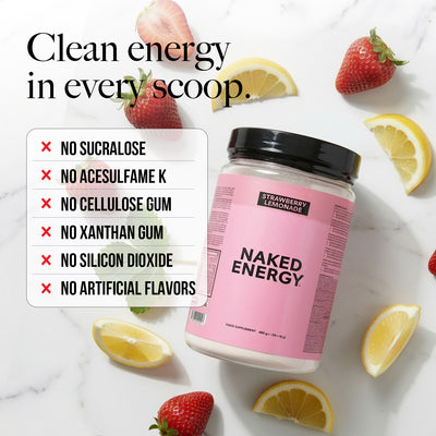Strawberry Lemonade Pre Workout Supplement | Naked Energy - 480g