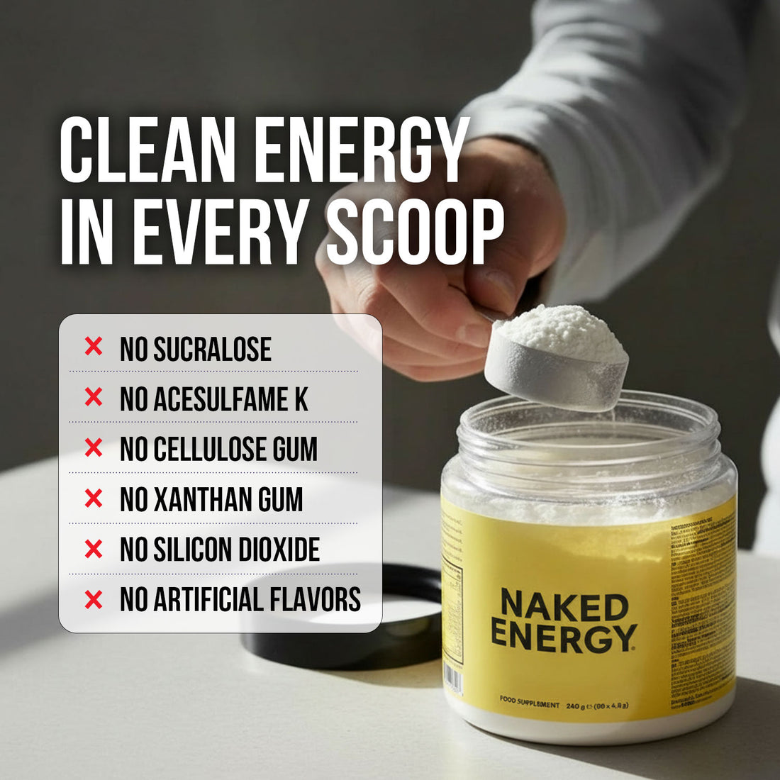 Pre Workout Supplement | Naked Energy - 240g