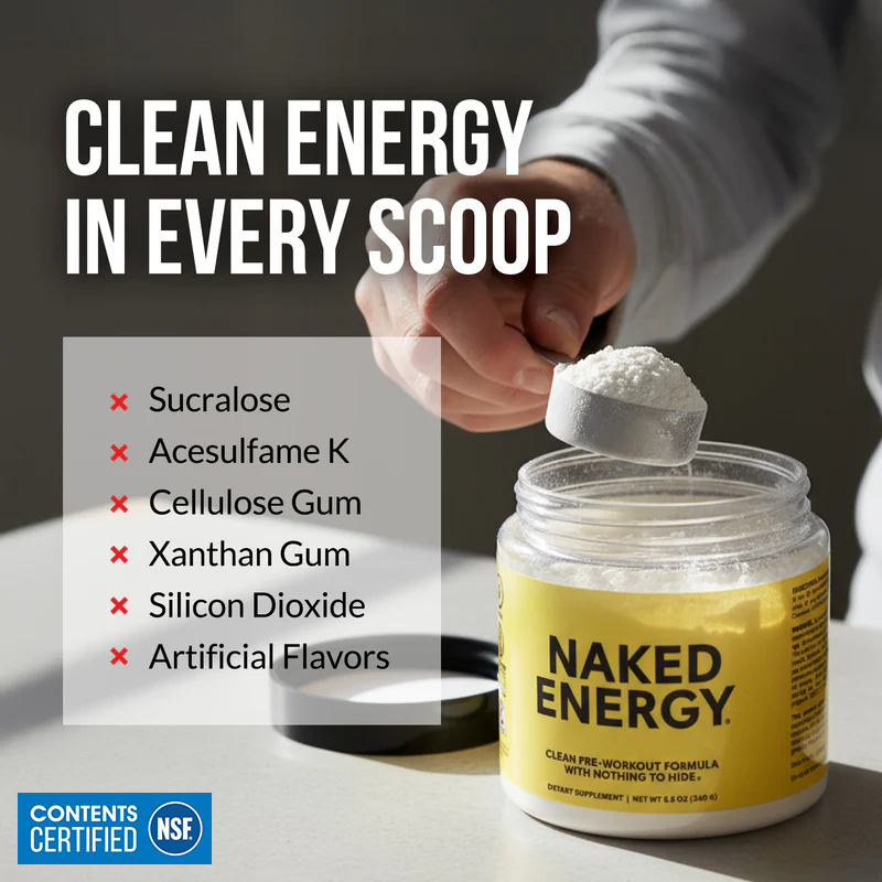 Suplemento pre-entrenamiento | Naked Energy - 50 porciones