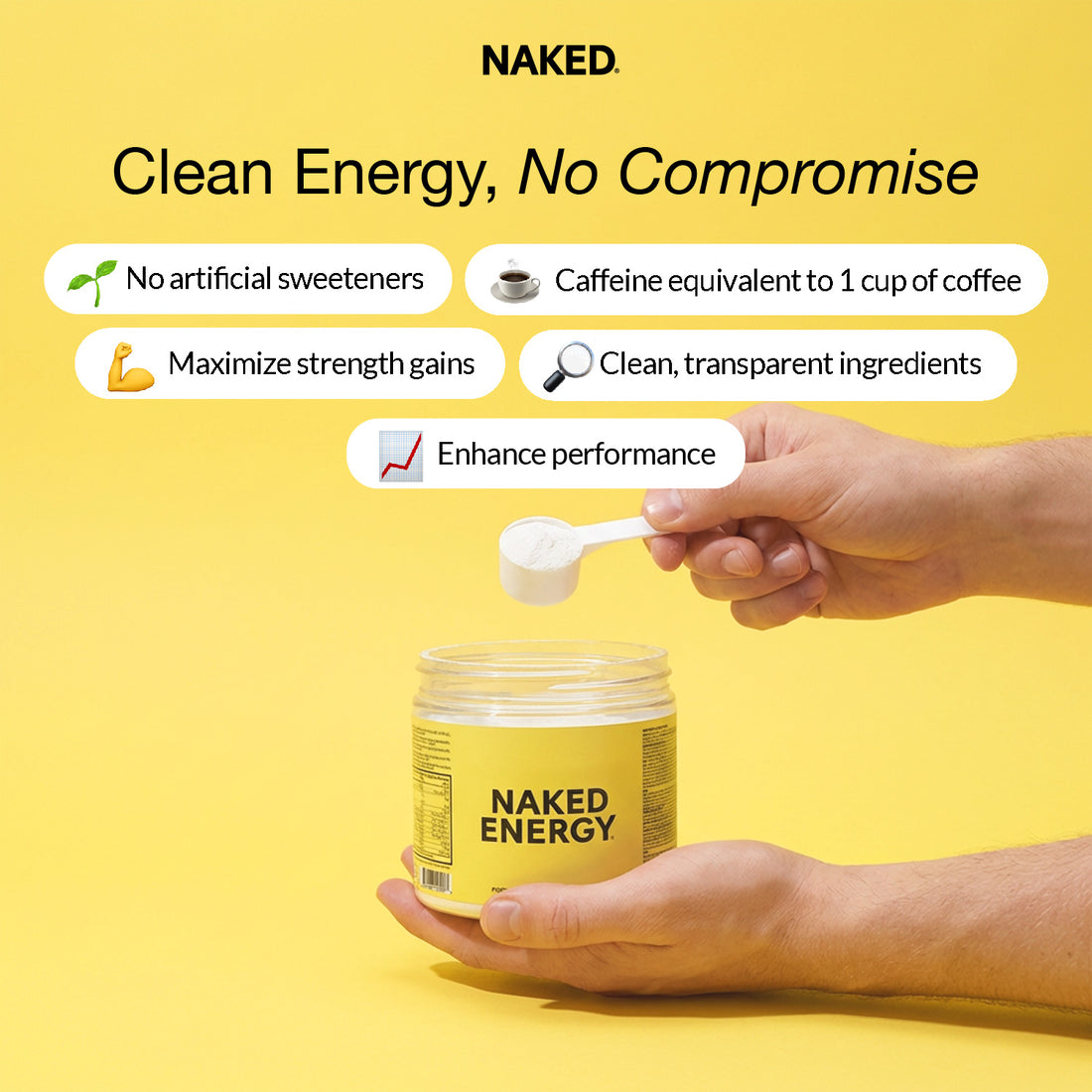 Pre Workout Supplement | Naked Energy - 240g