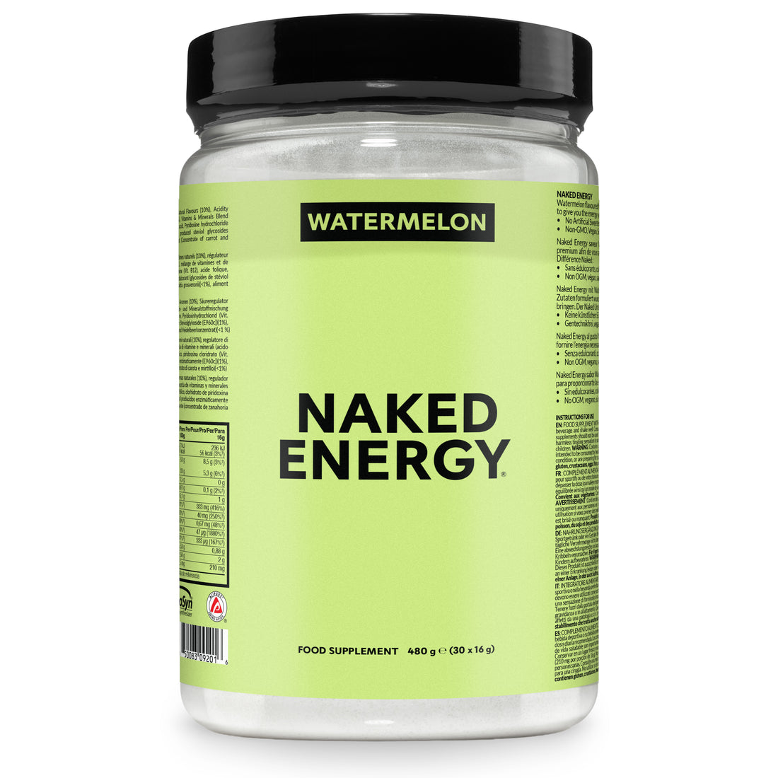 Watermelon Pre Workout Supplement | Naked Energy - 480g