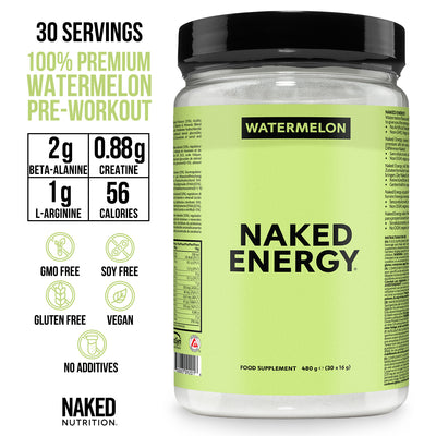 Watermelon Pre Workout Supplement | Naked Energy - 480g