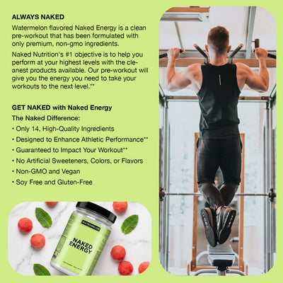Watermelon Pre Workout Supplement | Naked Energy - 480g
