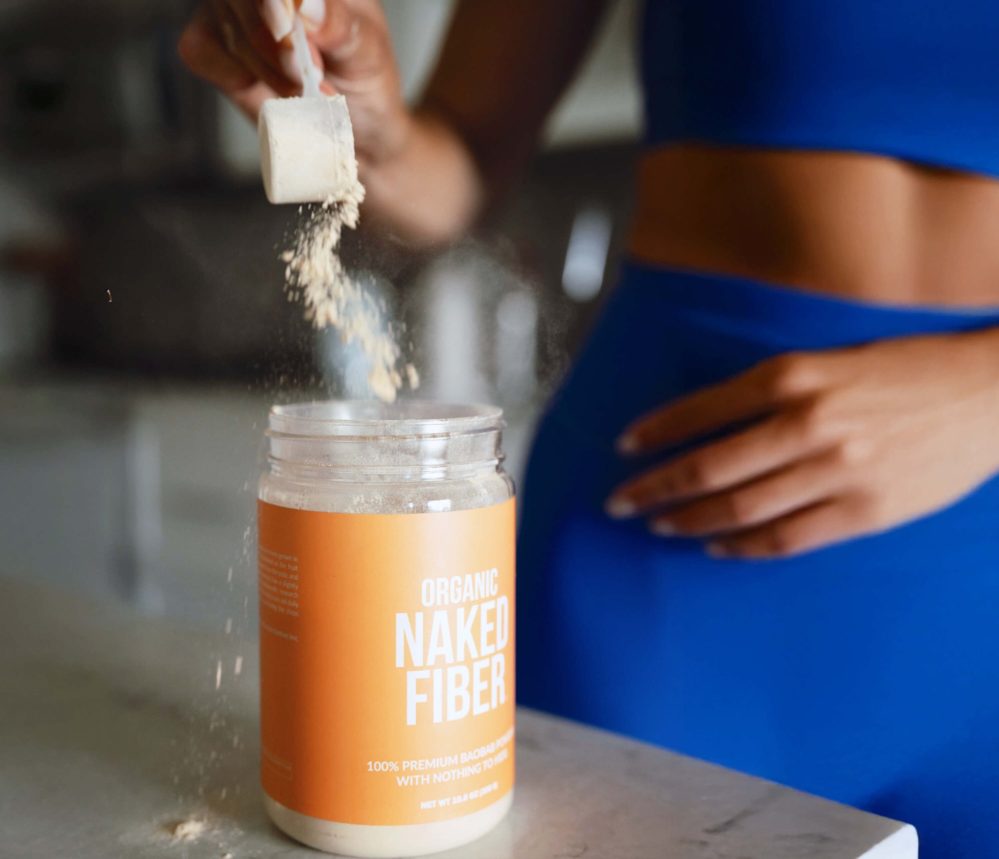 Mix one rounded scoop into 8 fl oz of water or your favorite beverage. Naked Fiber has a naturally sweet, citrus-like flavor.