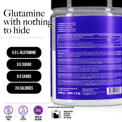 Glutamine Powder | Naked Glutamine - 1000g