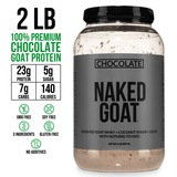 Proteína de suero de leche de cabra en polvo con sabor a chocolate | Naked Goat - 2 libras