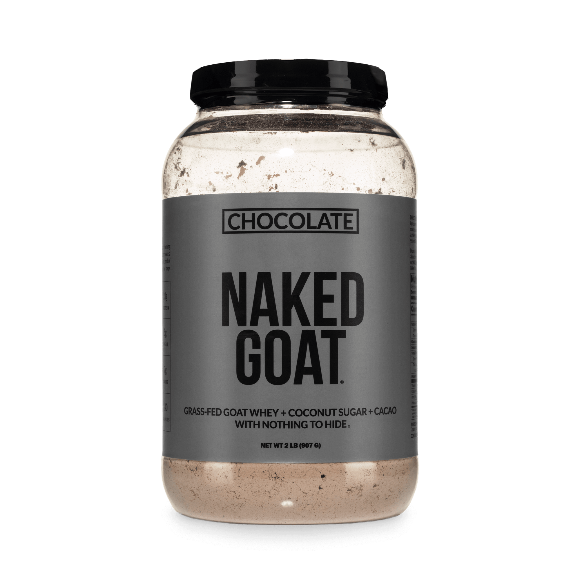 Proteína de suero de leche de cabra en polvo con sabor a chocolate | Naked Goat - 2 libras