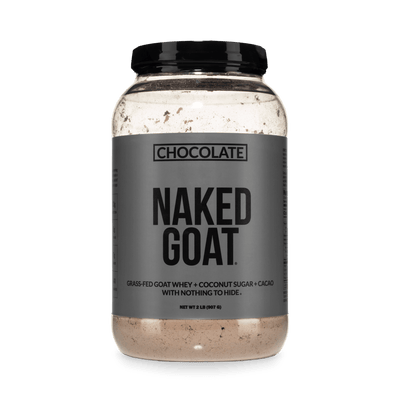 Proteína de suero de leche de cabra en polvo con sabor a chocolate | Naked Goat - 2 libras