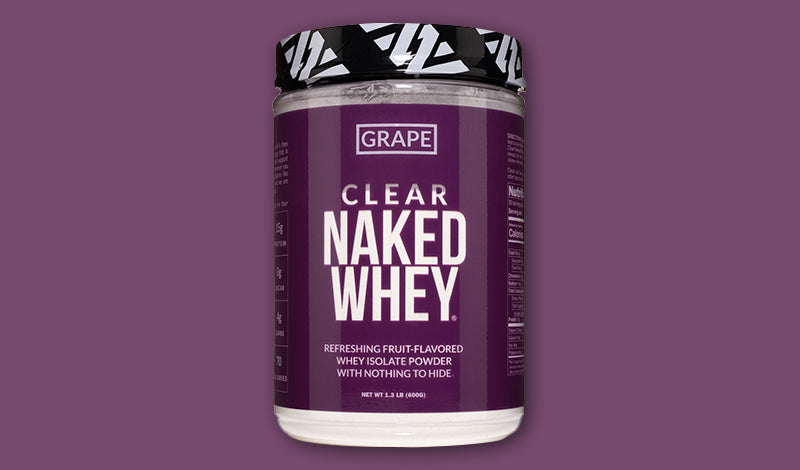 Add our grape flavored whey isolate powder to cold water, electrolyte water, or similarly flavored sports drinks. Perfect for any time of the day, we recommend using it before a workout, after a workout, or for a protein boost.