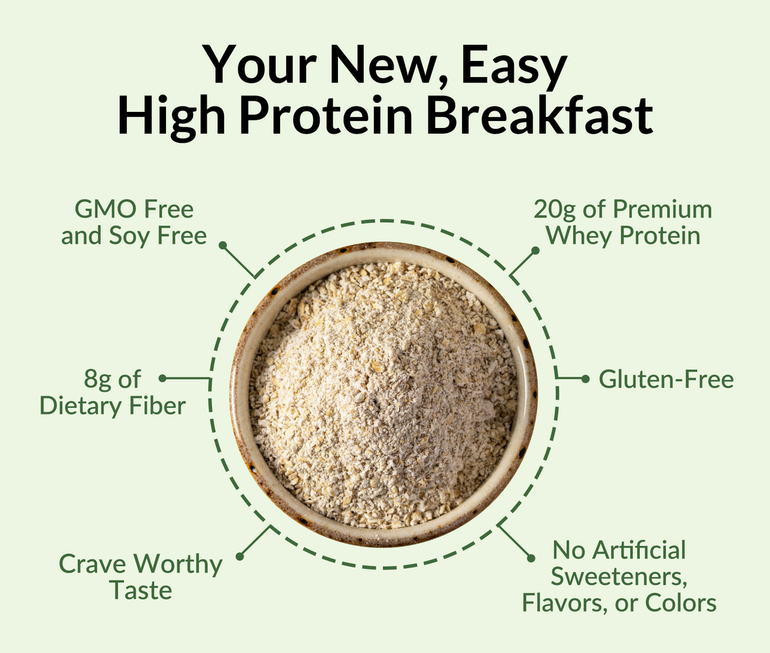 Protein-Haferflocken mit grünem Apfel und Zimt | Naked Oats