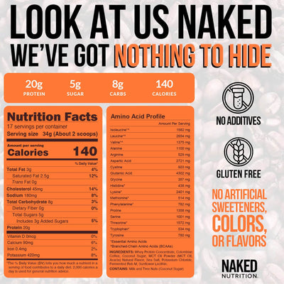 Hazelnut Latte Protein Iced Coffee | Naked Protein Coffee - 17 Servings