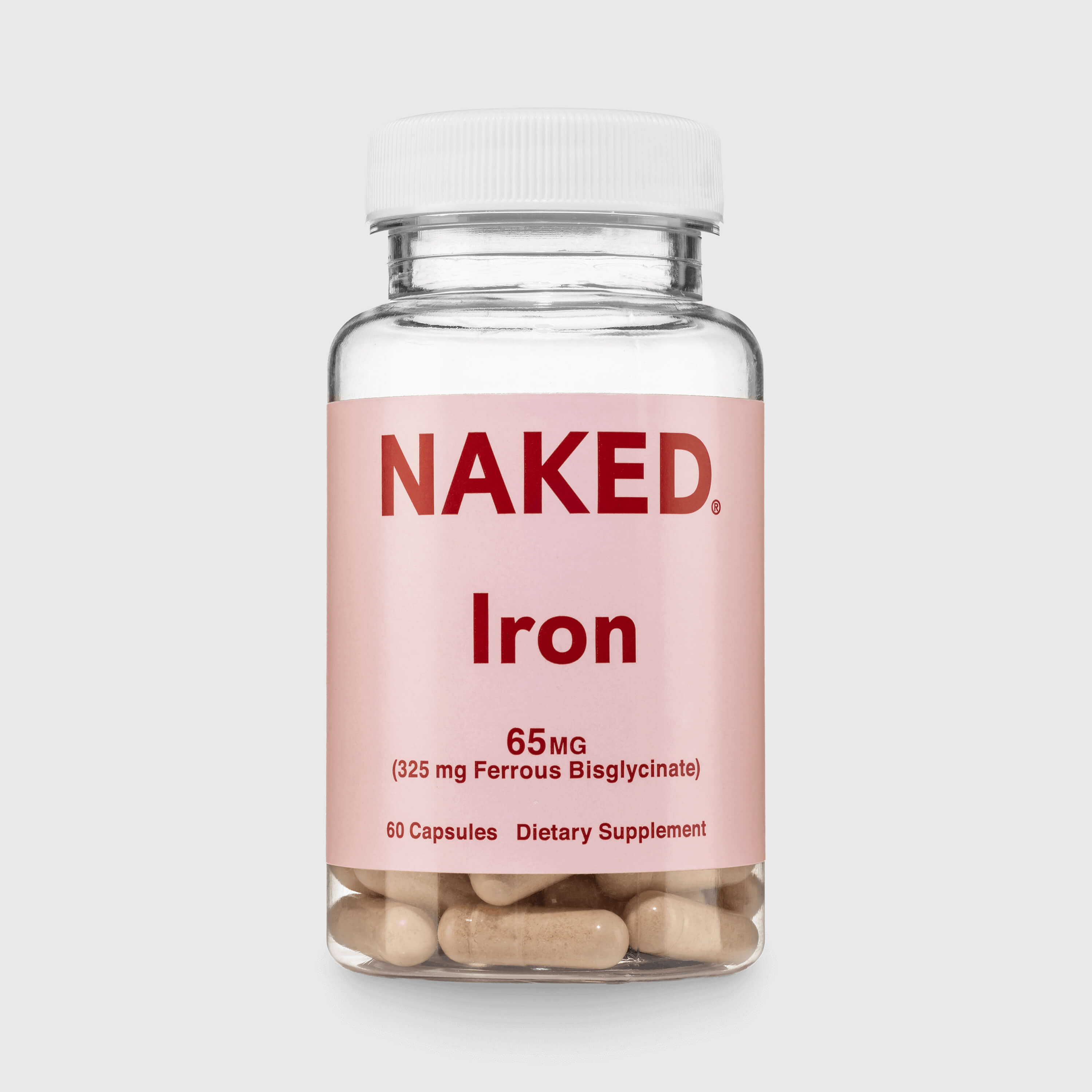Daily Iron Supplement | Naked Iron - 60 Capsules