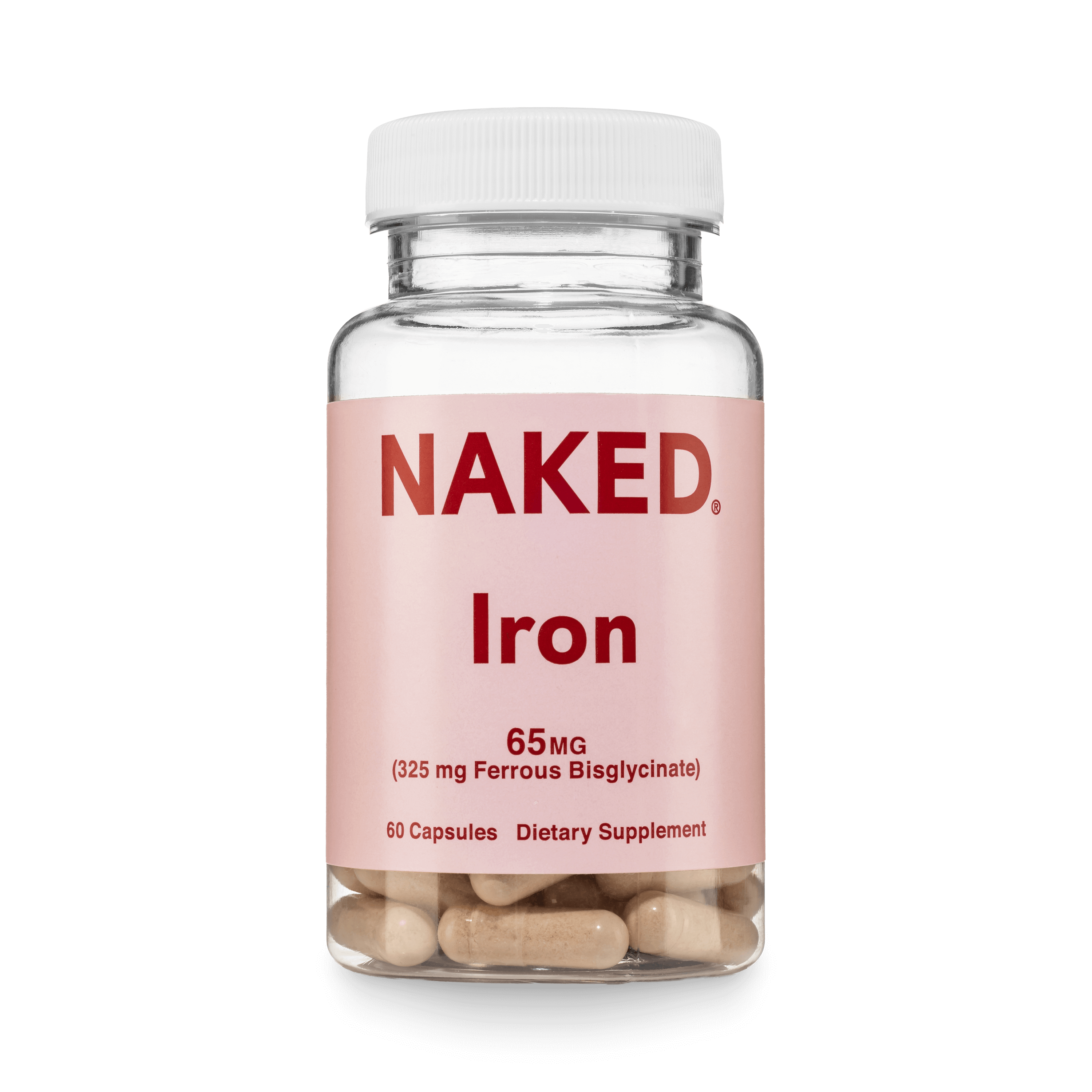 Daily Iron Supplement | Naked Iron - 60 Capsules