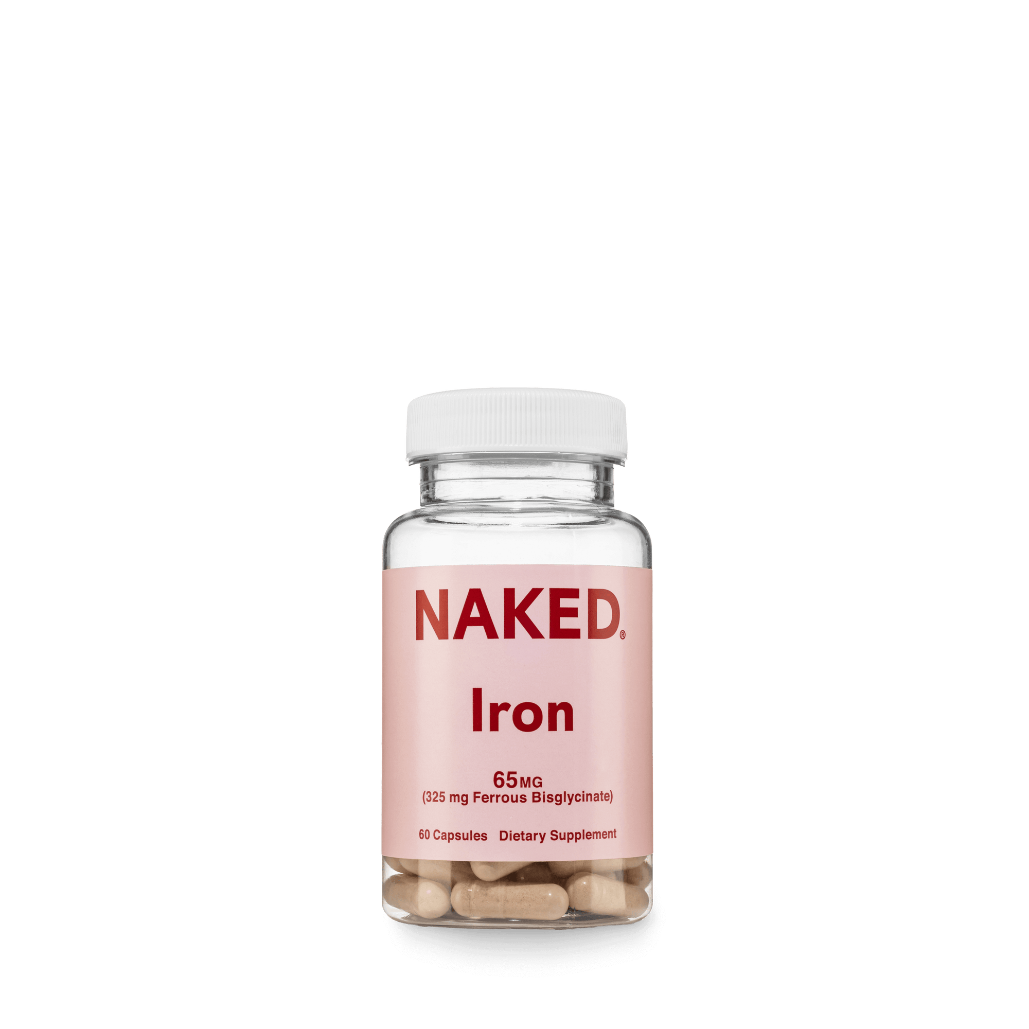 Daily Iron Supplement | Naked Iron - 60 Capsules