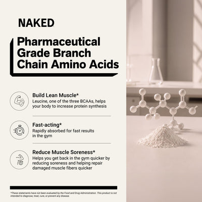Aminoácidos de cadena ramificada de cereza y lima | Naked BCAAs - 34 porciones