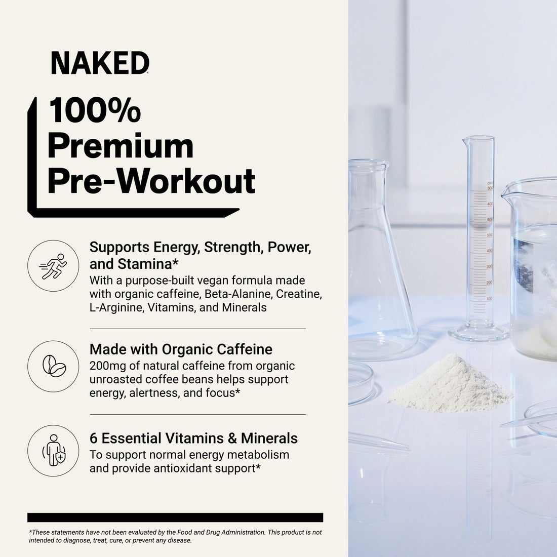 Pre Workout Supplement | Naked Energy - 50 Servings