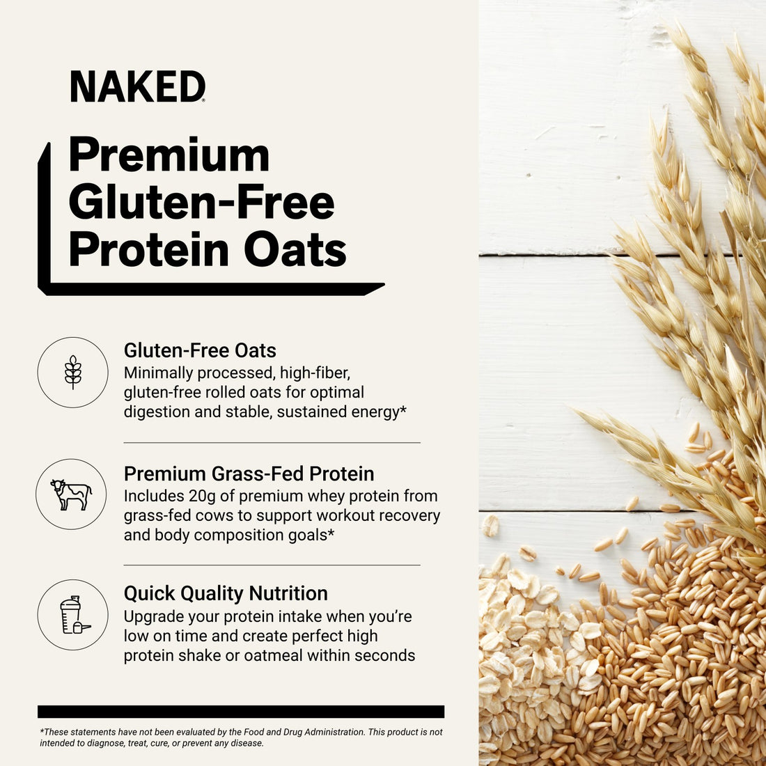 Chocolate Peanut Butter Banana Protein Oats | Naked Oats